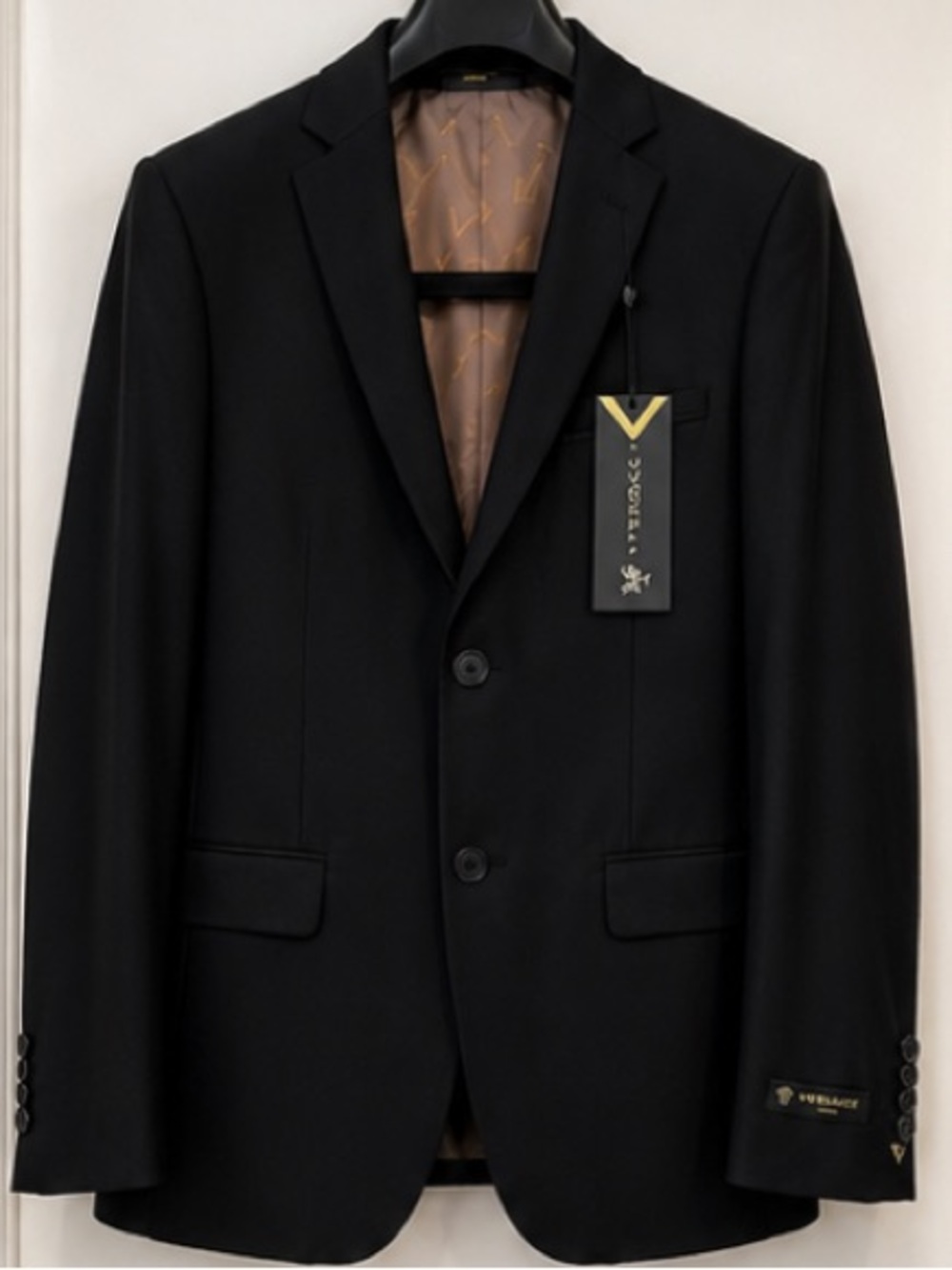 Versace Small–Medium Black Suit with Pants
